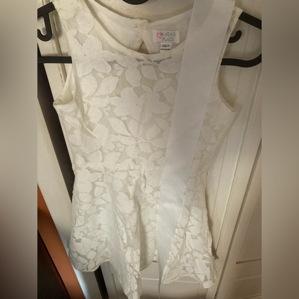 Children’s place|| white lace dress!